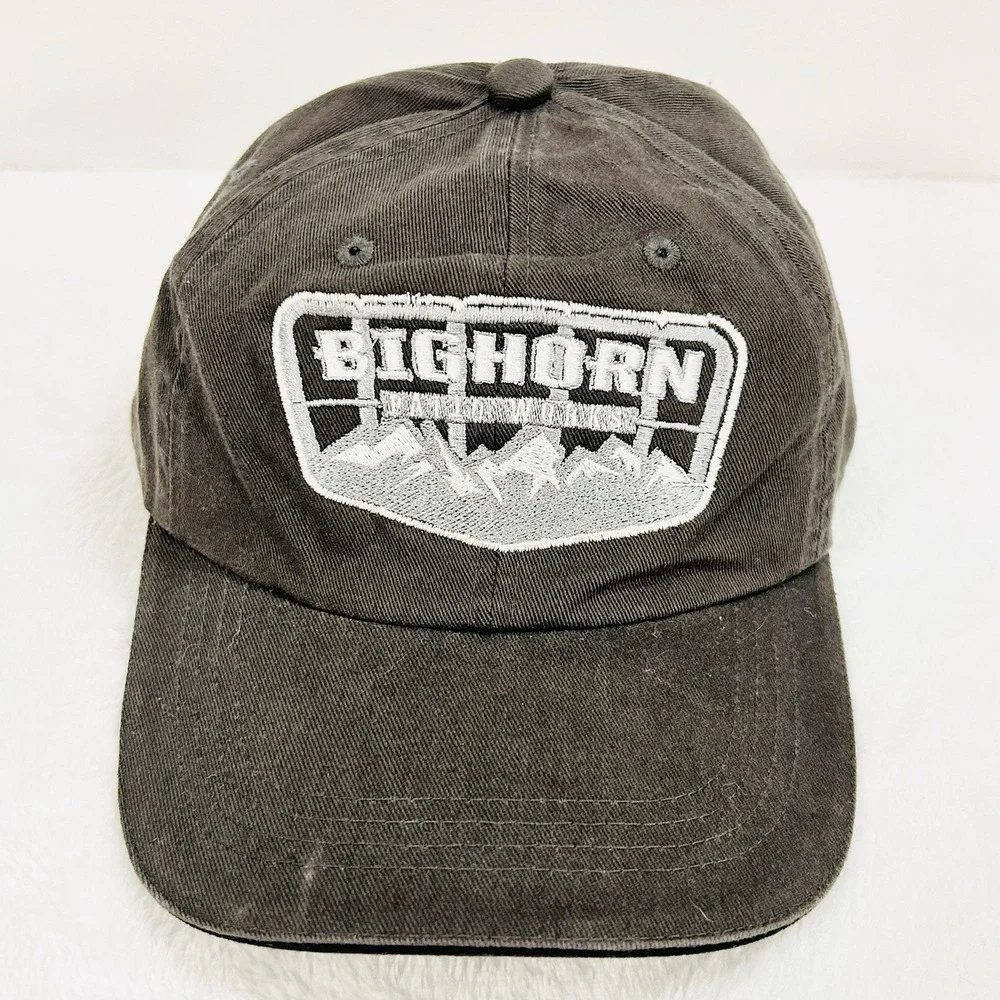 Bighorn‎ Patio Works Patch Hat Cap Adjustable Strapback Gray Outdoors Workwear